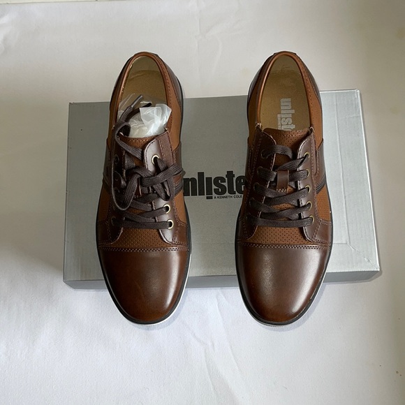 Other - Unlisted by Kenneth Cole Men’s Shiny Crown Cognac Sneaker Size 8M.
